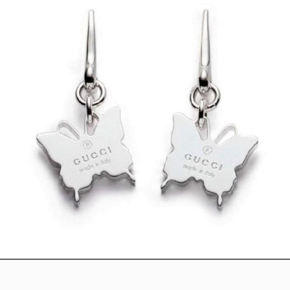 GUCCI Silver Butterfly Earrings 🦋🦋 - Picture 6 of 7